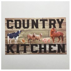 Country Kitchen Sign Wall Plaque or Hanging Pig Cow Horse Chickens Farm    302415029096